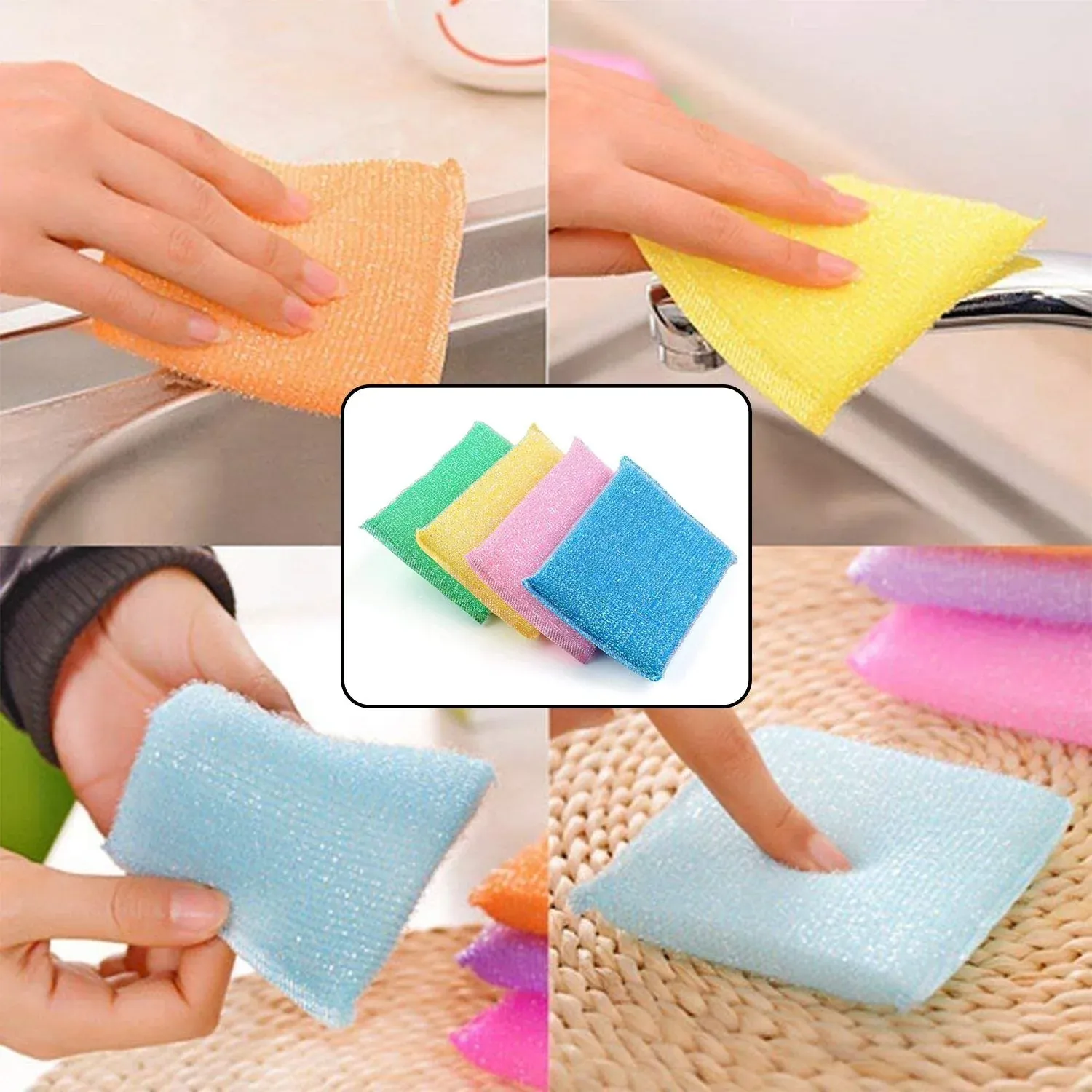 Scratch Proof Kitchen Scrubber Pads – Utensil & Dish Cleaner | CookAura - Detailed Feature View 4