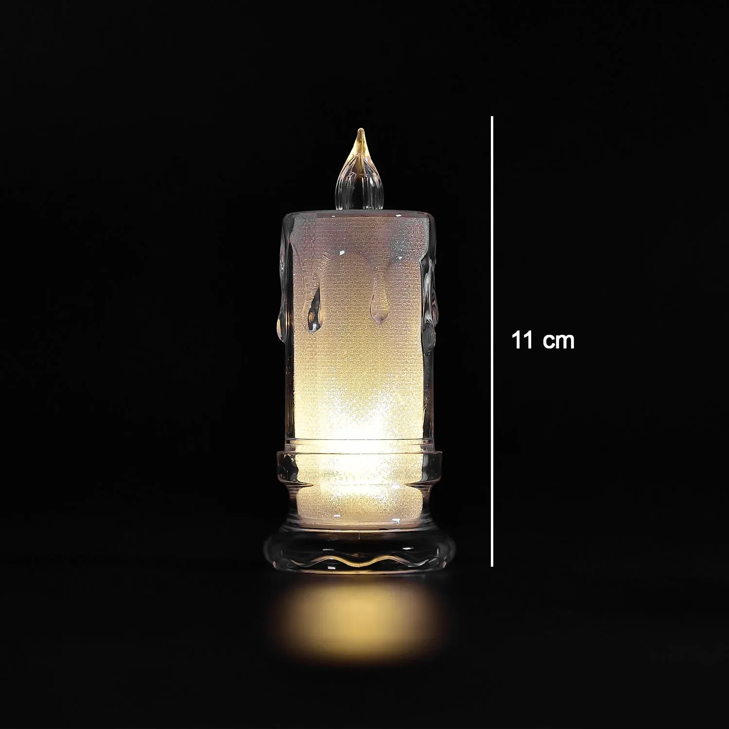 Melted Design Flameless Candles – Set of 12 for Diwali | Indo Glow - Detailed Feature View 4