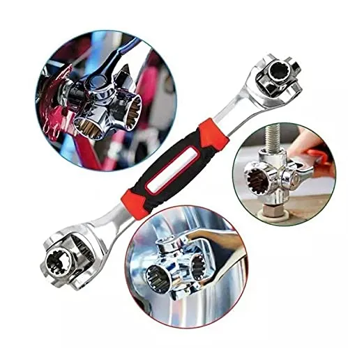 Multi-Tool Wrench – 48-in-1 Swivel Head Spanner | Velvet Wipe - Detailed Feature View 4