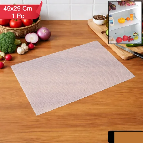 Refrigerator Mat – Transparent Plastic Shelf Liner 45×29 cm