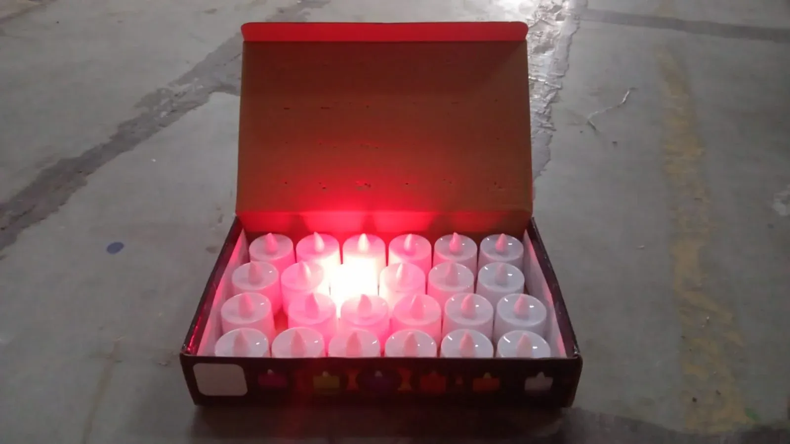 Red LED Flameless Tealight Candles – Safe & Smokeless Ambiance - Detailed Feature View 7
