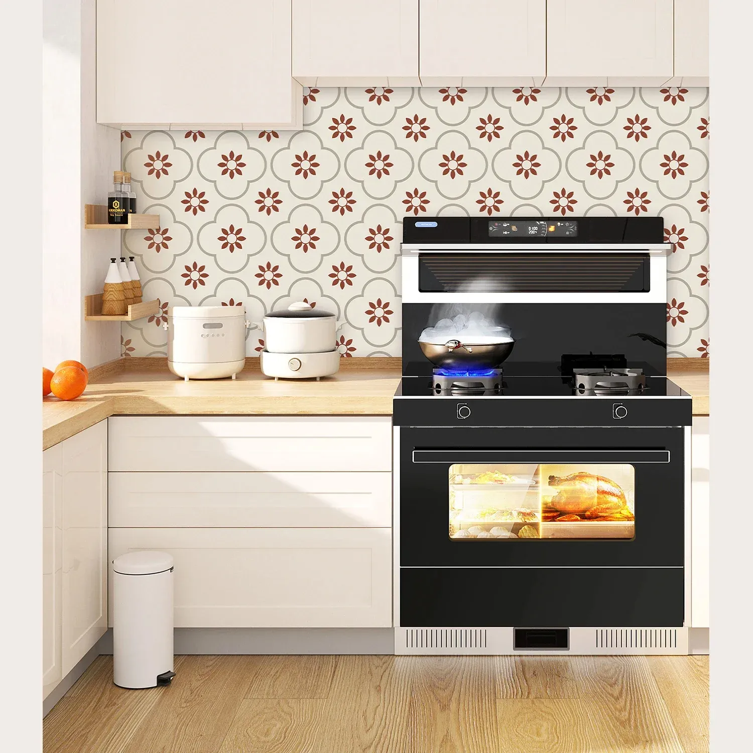 Peel and Stick Tile Stickers – Waterproof DIY Decor | Styleva - Detailed Feature View 4