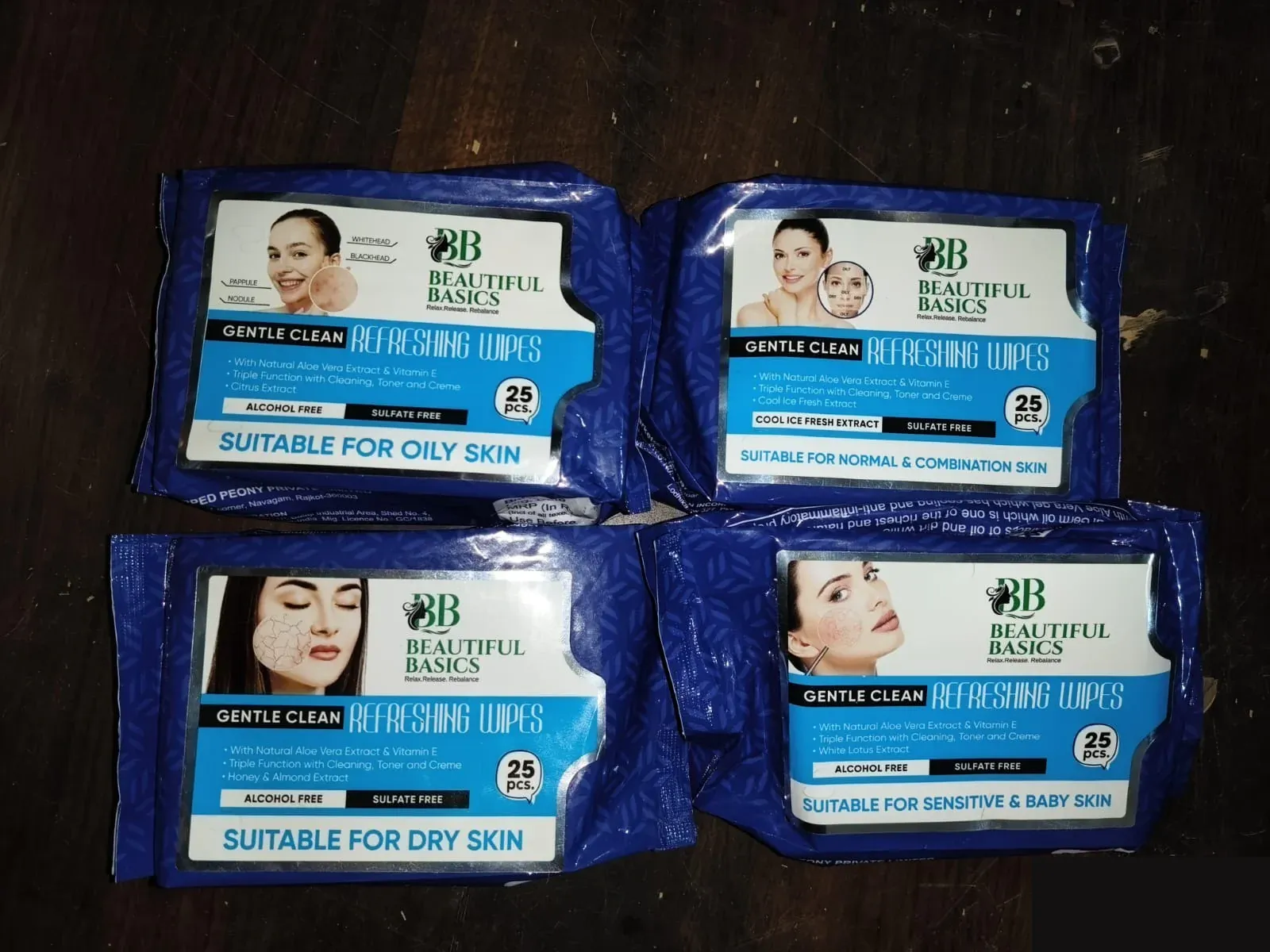 Gentle Face Wipes for All Skin Types – 4x25 Pcs | Beautiful Basics - Detailed Feature View 10