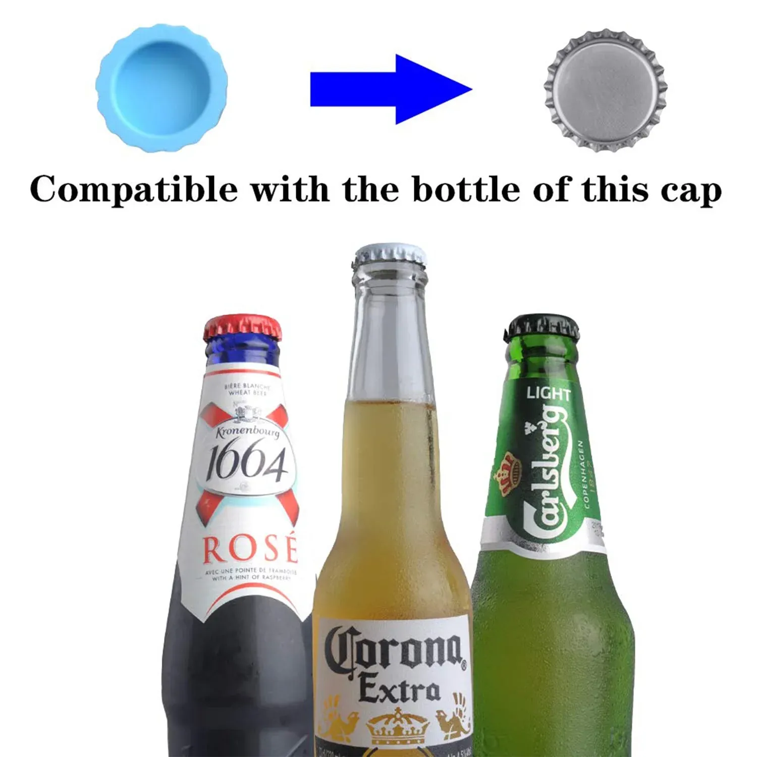 Silicone Bottle Caps – 6-Pack Reusable Soda & Beer Seals | Siplix - Detailed Feature View 10