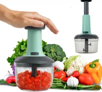 650ml Hand-Press 2 In 1 Vegetable Chopper- Manual Food Processor for Quick Cutting & Slicing (Pack of 1)