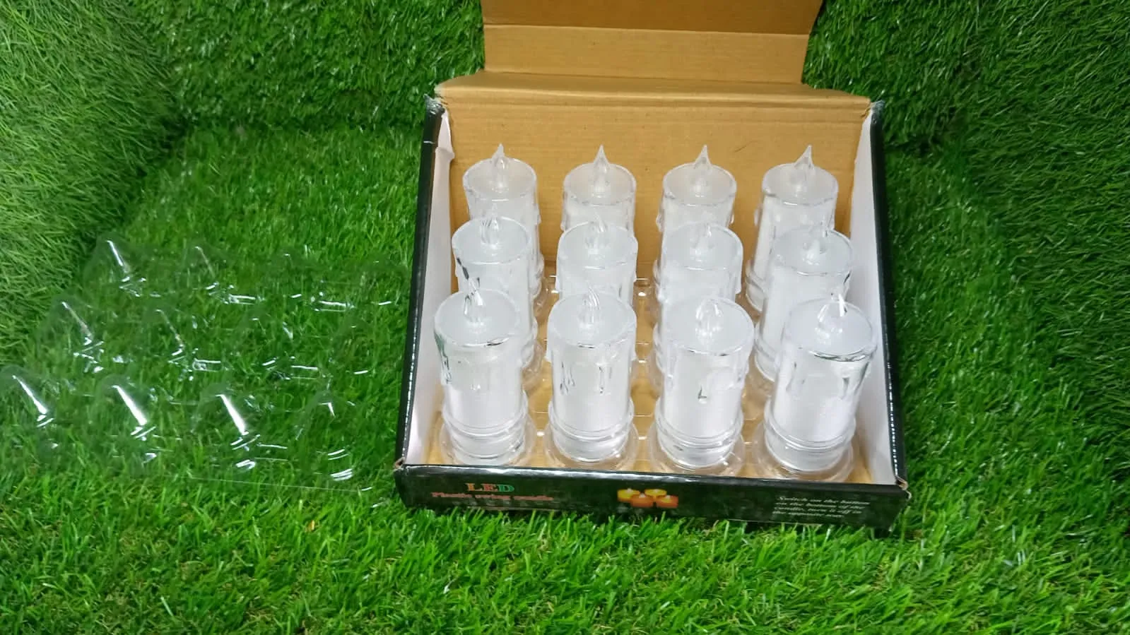 Melted Design Flameless Candles – Set of 12 for Diwali | Indo Glow - Detailed Feature View 7