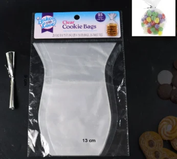Clear Cookie Bags – Durable Transparent Treat Bags (25 Pcs)