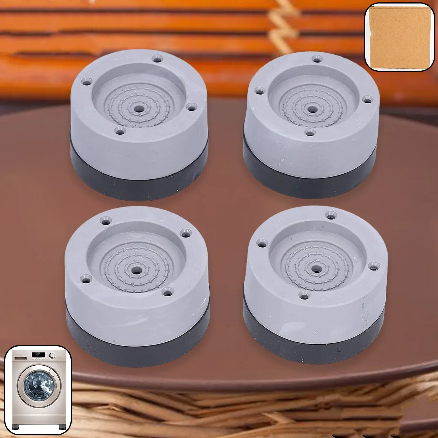 Premium Washing Machine Support Pad – Adjustable Anti-Vibration Set - Buy Online at Alikart