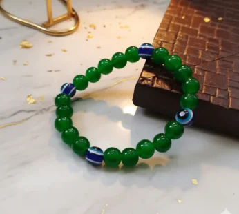 Green Evil Eye Bracelet – Protective Charm with Comfortable Fit
