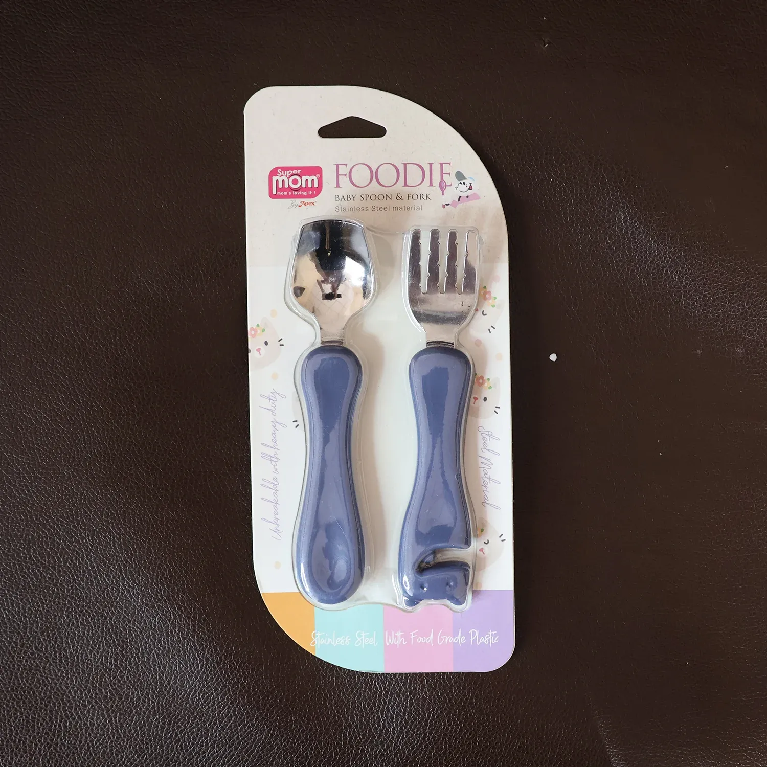 Stainless Steel Baby Spoon & Fork Set – Safe Toddler Cutlery - Detailed Feature View 7