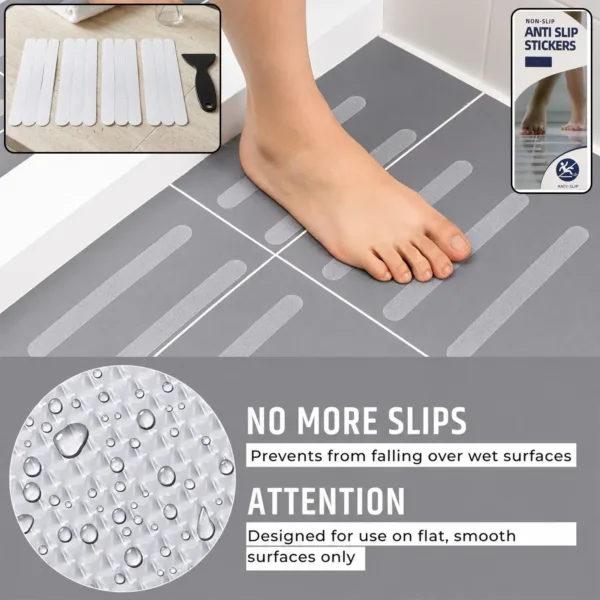 Anti Slip Bath Strips – Safe Bathing with Invisible Grip