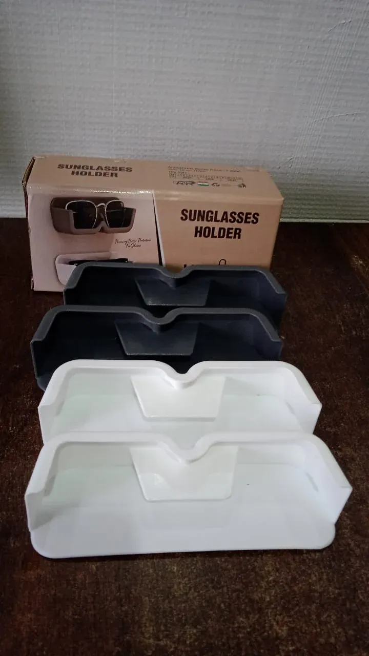 Wall Mounted Sunglasses Holder – 4 Pc Adhesive Set | GlimmerHome - Detailed Feature View 7