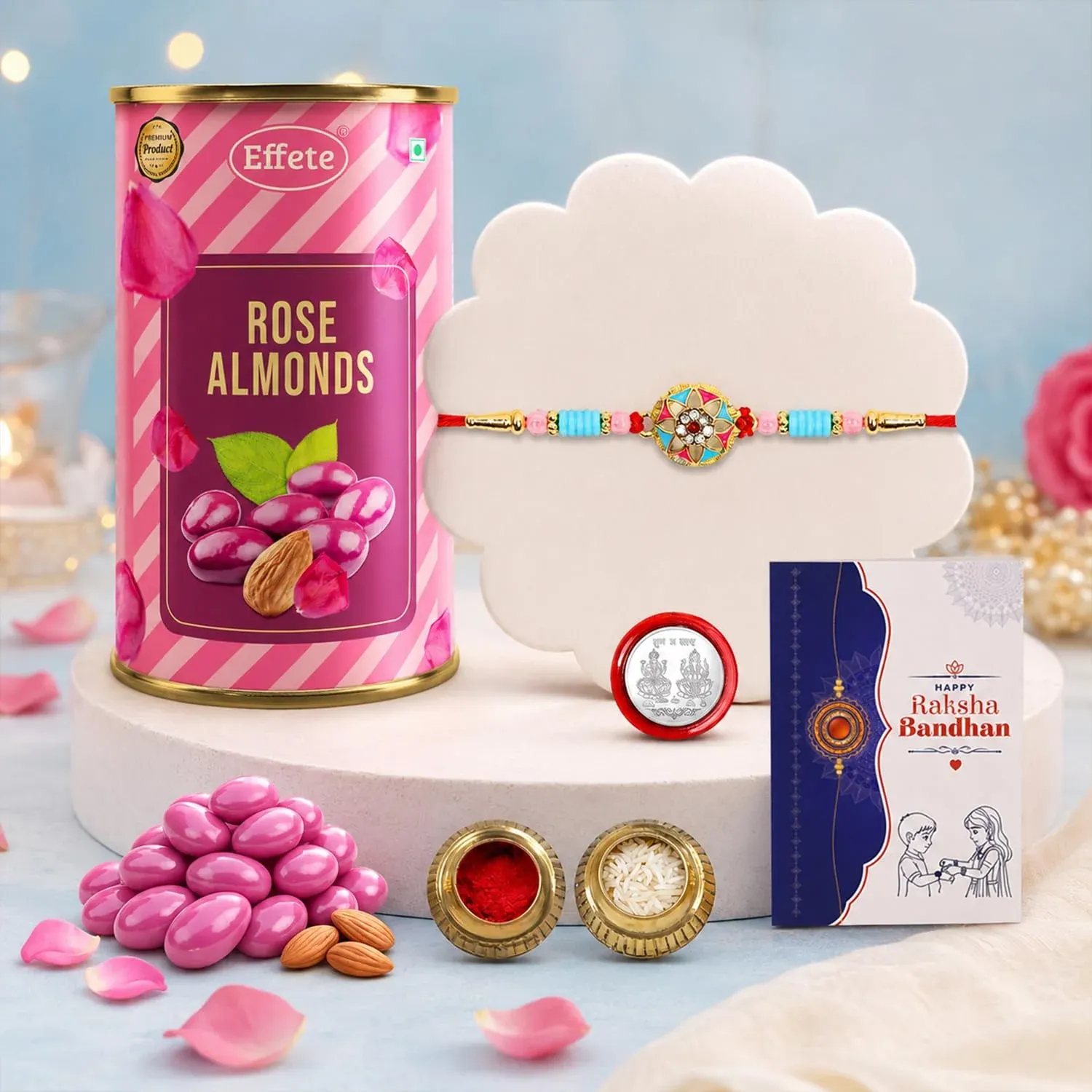 Premium Designer Premium Rakhi with Chocolate for Brother – Raksha Bandhan Combo (Pack of 5) - Buy Online at Alikart