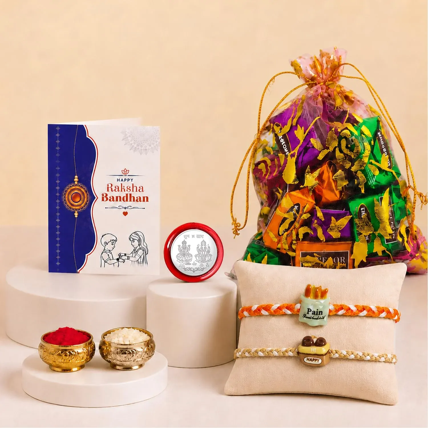 Premium French Fries, Happy Multicolor Rakhi – Raksha Bandhan Gift Combo Set for Brother - Buy Online at Alikart