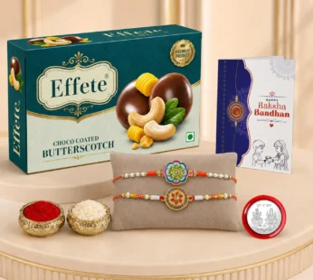 Rakhi & Chocolate Butter Multicolor Rakhi Combo – Raksha Bandhan for Brother | Gift