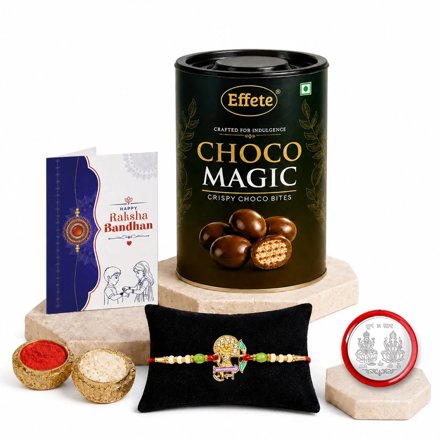 Ram Multicolor Rakhi – Festive Chocolate Gift Combo for Brother | Raksha Bandhan - Detailed Feature View 2