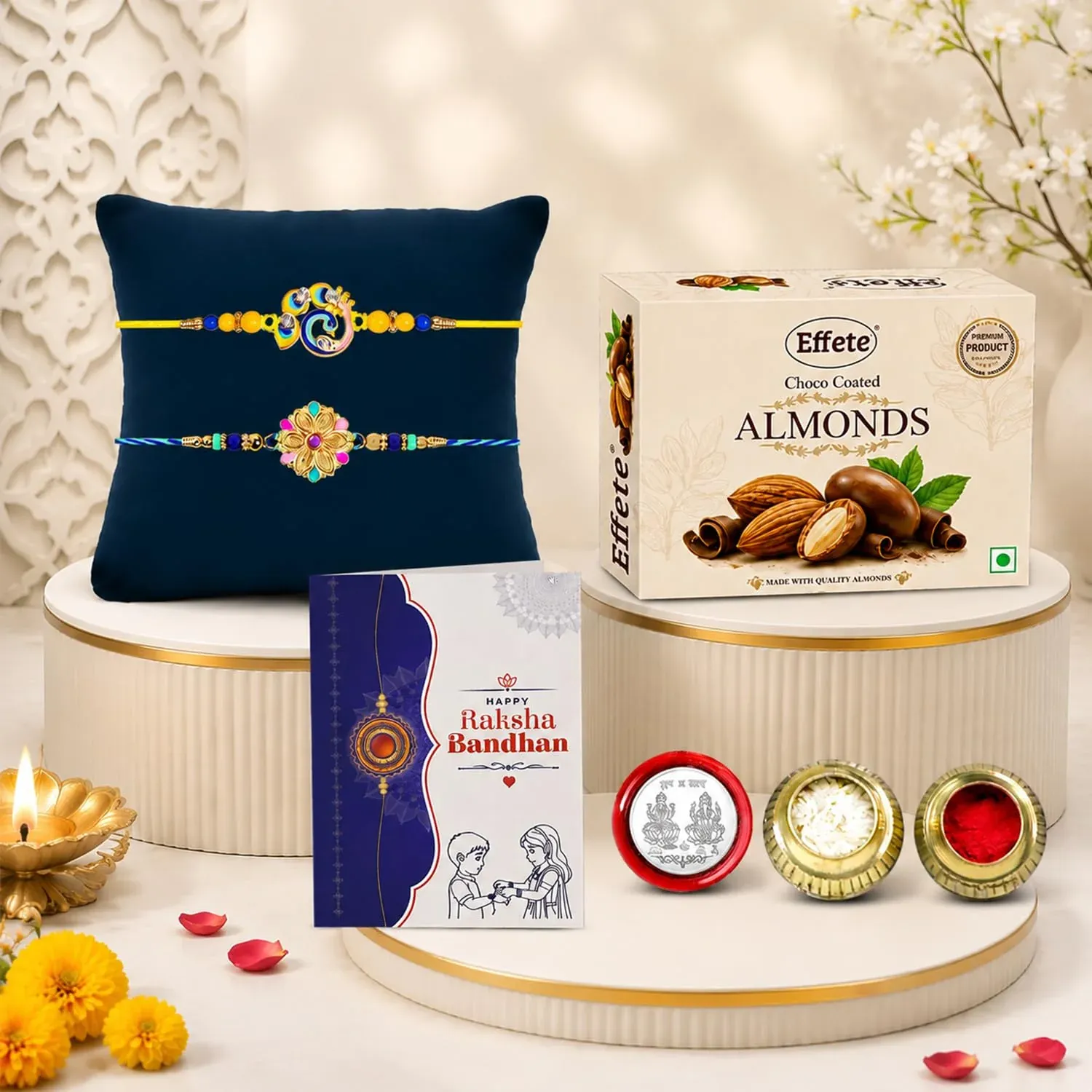 Premium Celebration Gift Combo Rakhi with Chocolate for Brother – Raksha Bandhan (Pack of 6) - Buy Online at Alikart