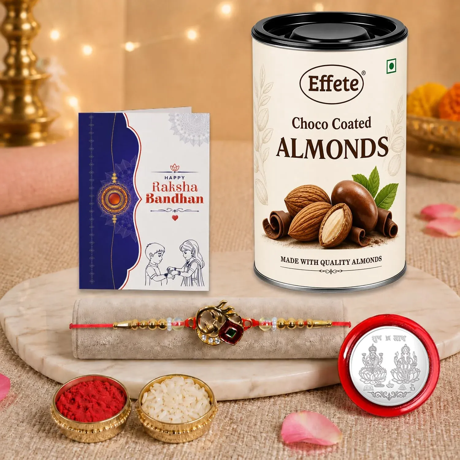 Premium Peacock Stylish Rakhi with Chocolate for Brother – Raksha Bandhan Gift Combo (Set of - Buy Online at Alikart