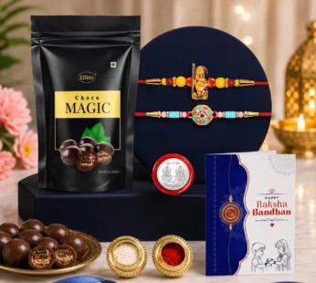 Sweet Celebration Rakhi with Chocolate for Brother – Raksha Bandhan Combo (Pack of 6)