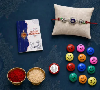 Peacock Multicolor Rakhi – 12pc Decorative Magnets Gift Combo for Bhai (Pack of 5) For Raksha Bandhan