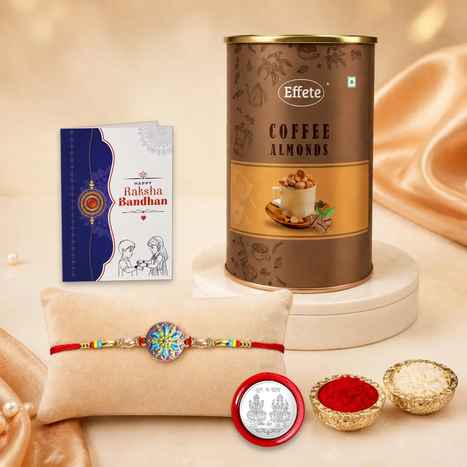 Premium Floral Multicolor Rakhi – Chocolate Gift Set for Brother Combo | Raksha Bandhan | Set - Buy Online at Alikart