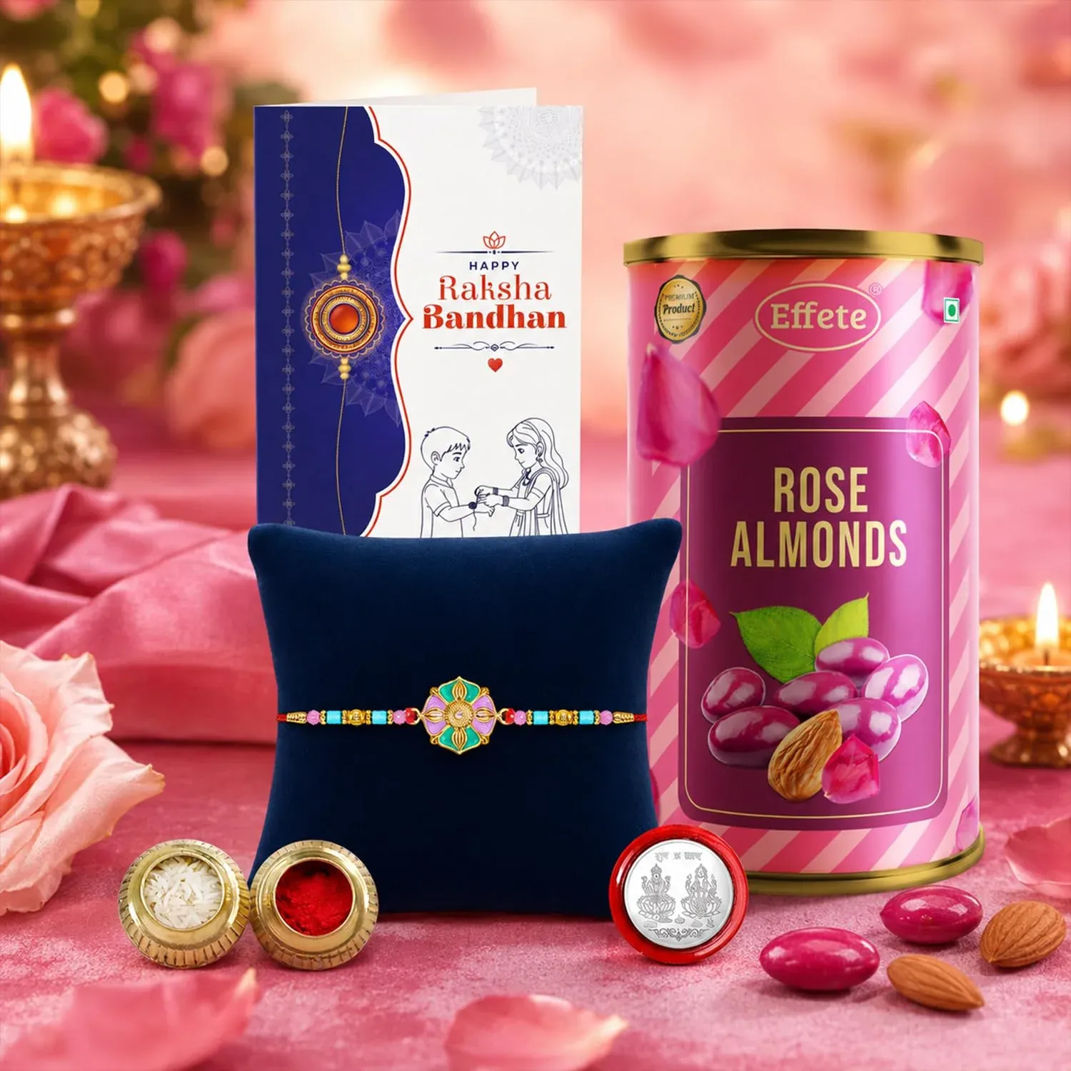 Premium Complete Premium Rakhi with Chocolate for Brother – Raksha Bandhan Combo (Pack of 5) - Buy Online at Alikart