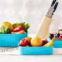 Premium Storage Baskets Set – Food-Grade Plastic, Sky Blue | Organivo - Buy Online at Alikart