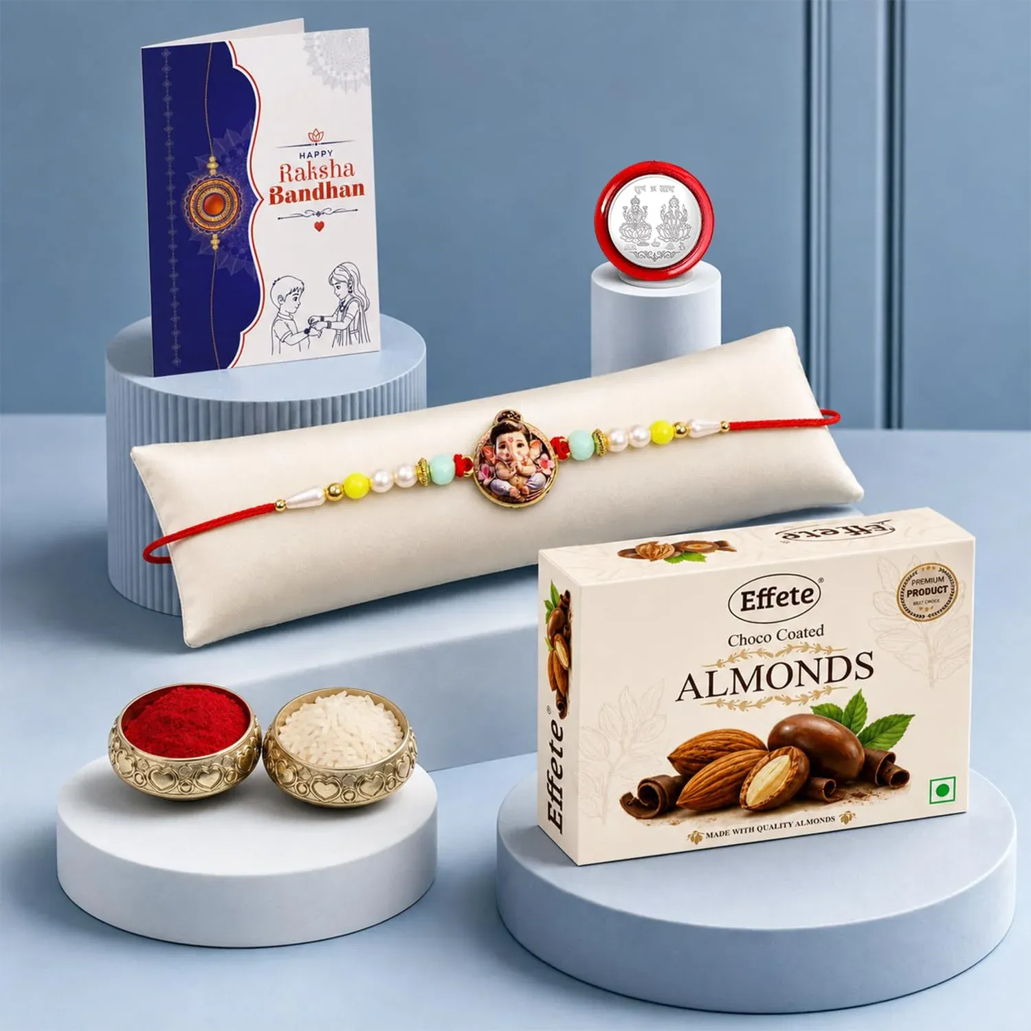 Premium Little Ganesha Multicolor Rakhi – Raksha Bandhan Festive Gift Combo for Brother | Set - Buy Online at Alikart