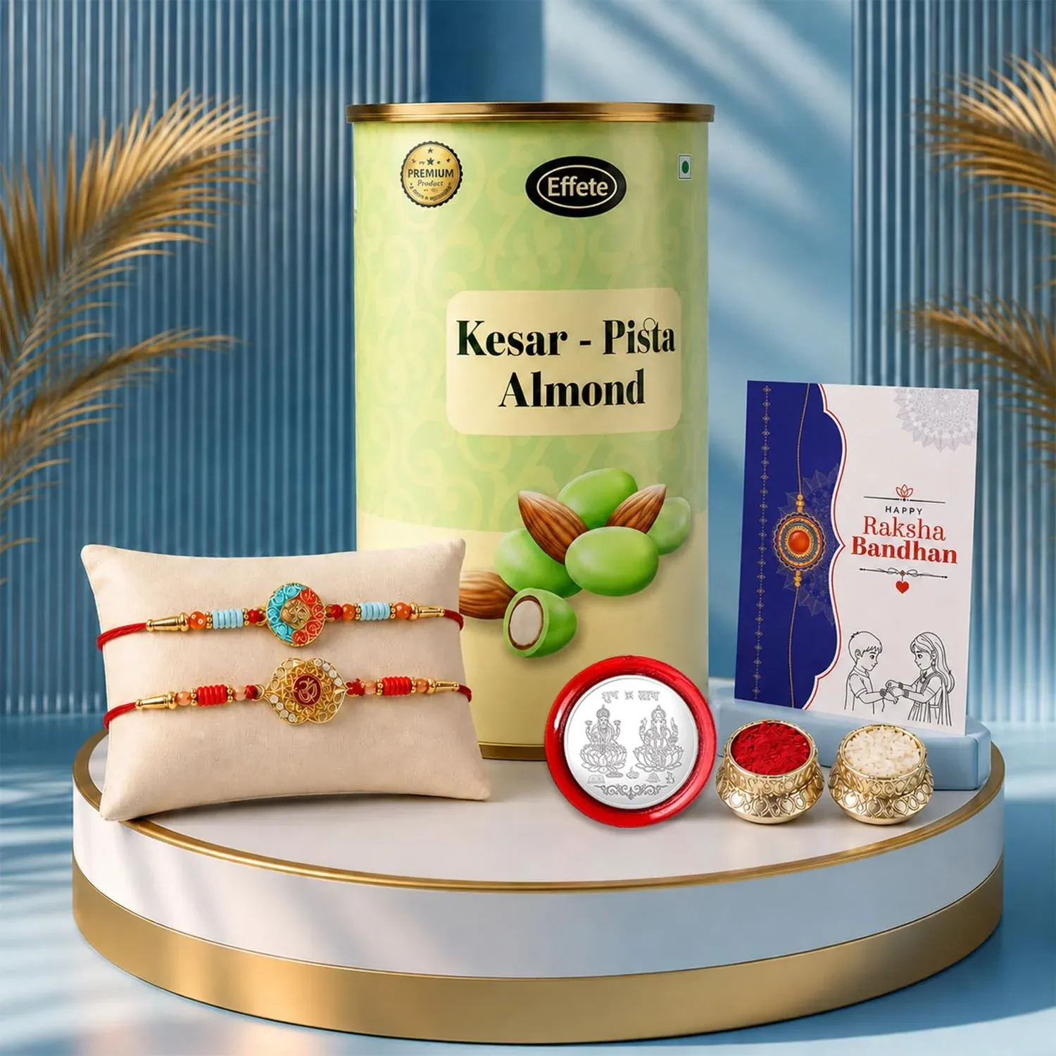 Premium Round Om, Om Multicolor Rakhi – Festive Choco Gift Combo for Brother | Raksha Bandhan - Buy Online at Alikart