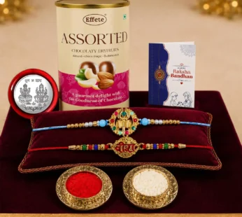 Veera, Om Multicolor Rakhi – Festive Choco Gift Combo for Brother | Raksha Bandhan