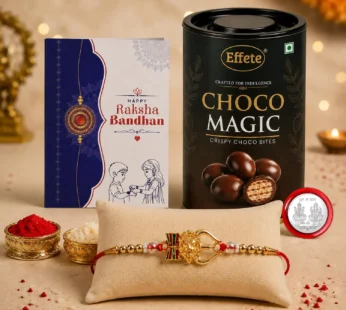 Lion Multicolor Rakhi – Festive Chocolate Gift Combo for Brother | Raksha Bandhan