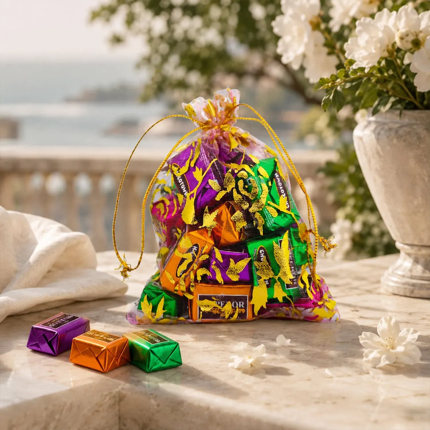 Peacock, Oval Multicolor Rakhi – Chocolate Gift Combo for Brother | Raksha Bandhan - Detailed Feature View 3