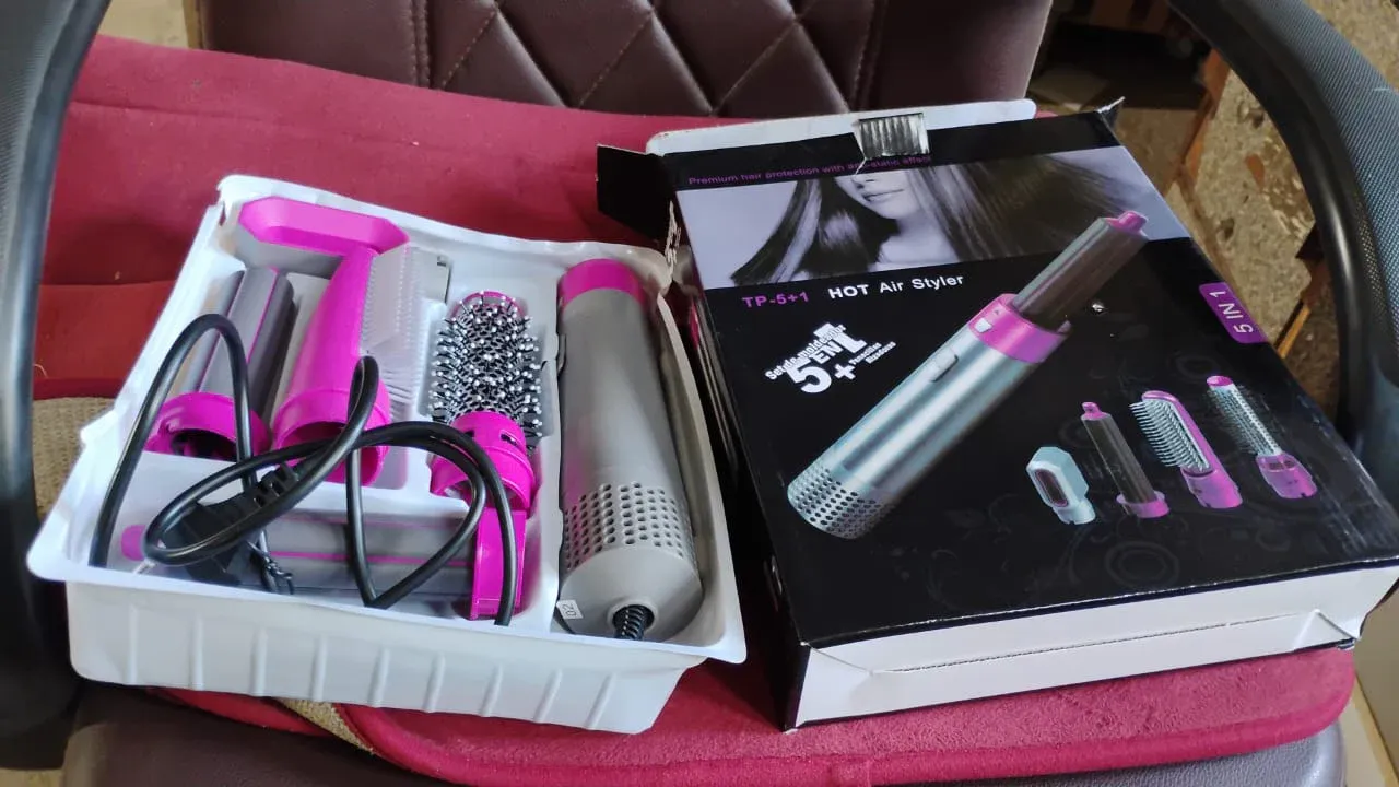 5 In 1 Hair Dryer Brush – Multifunctional Hot Air Styler with 1000W Power - Detailed Feature View 7