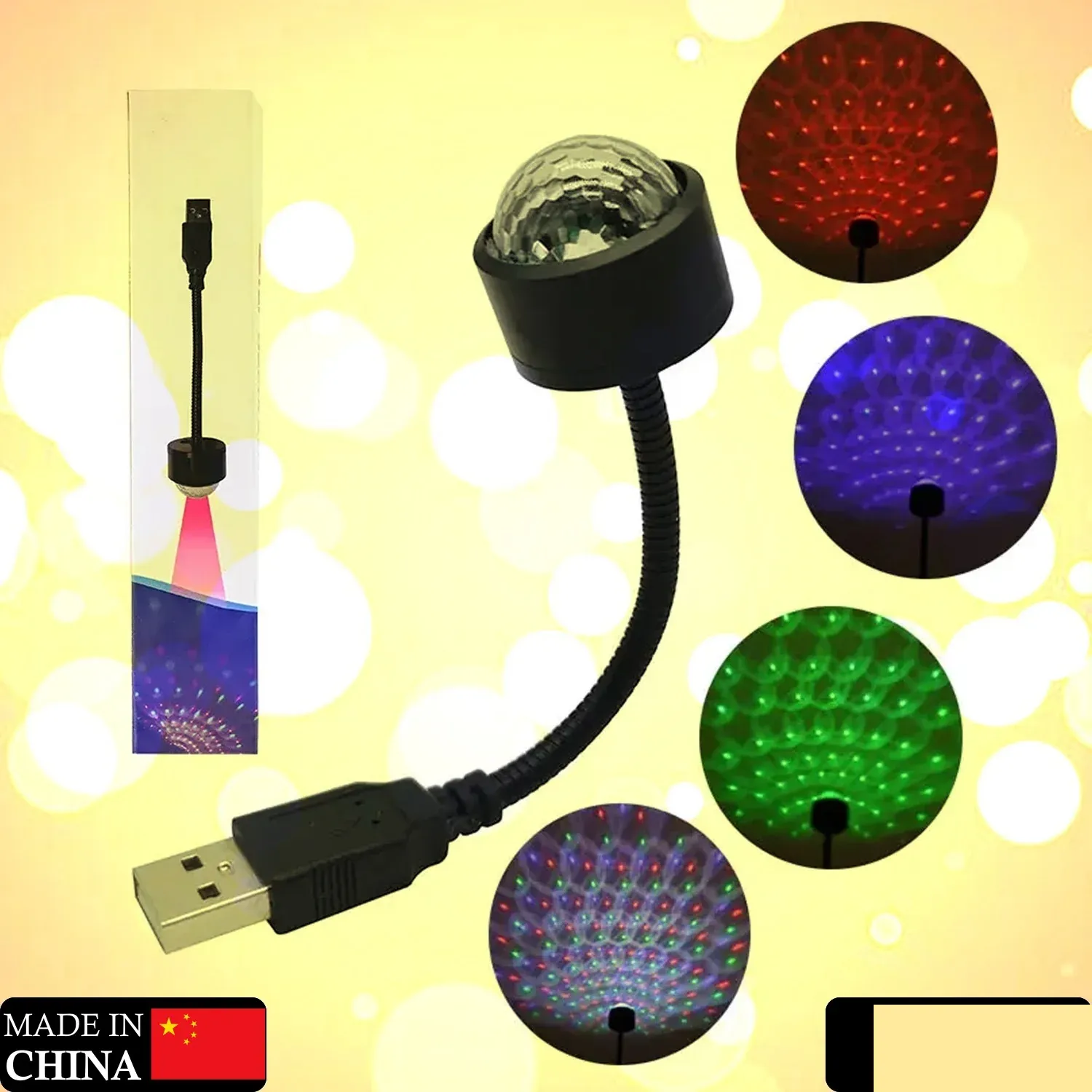 USB Star Projector – Dual Mode Disco Light for Car & Home | Styleva - Detailed Feature View 1