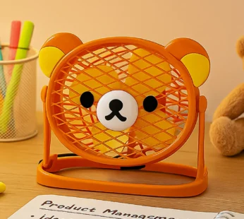 Teddy Bear USB Fan – Portable, Silent & Adjustable Cooling | VoltDesk