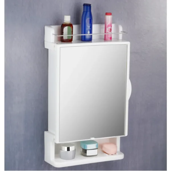 Wall-Mounted Mirror Cabinet 12×21 Inch – Space-Saving Bathroom Storage