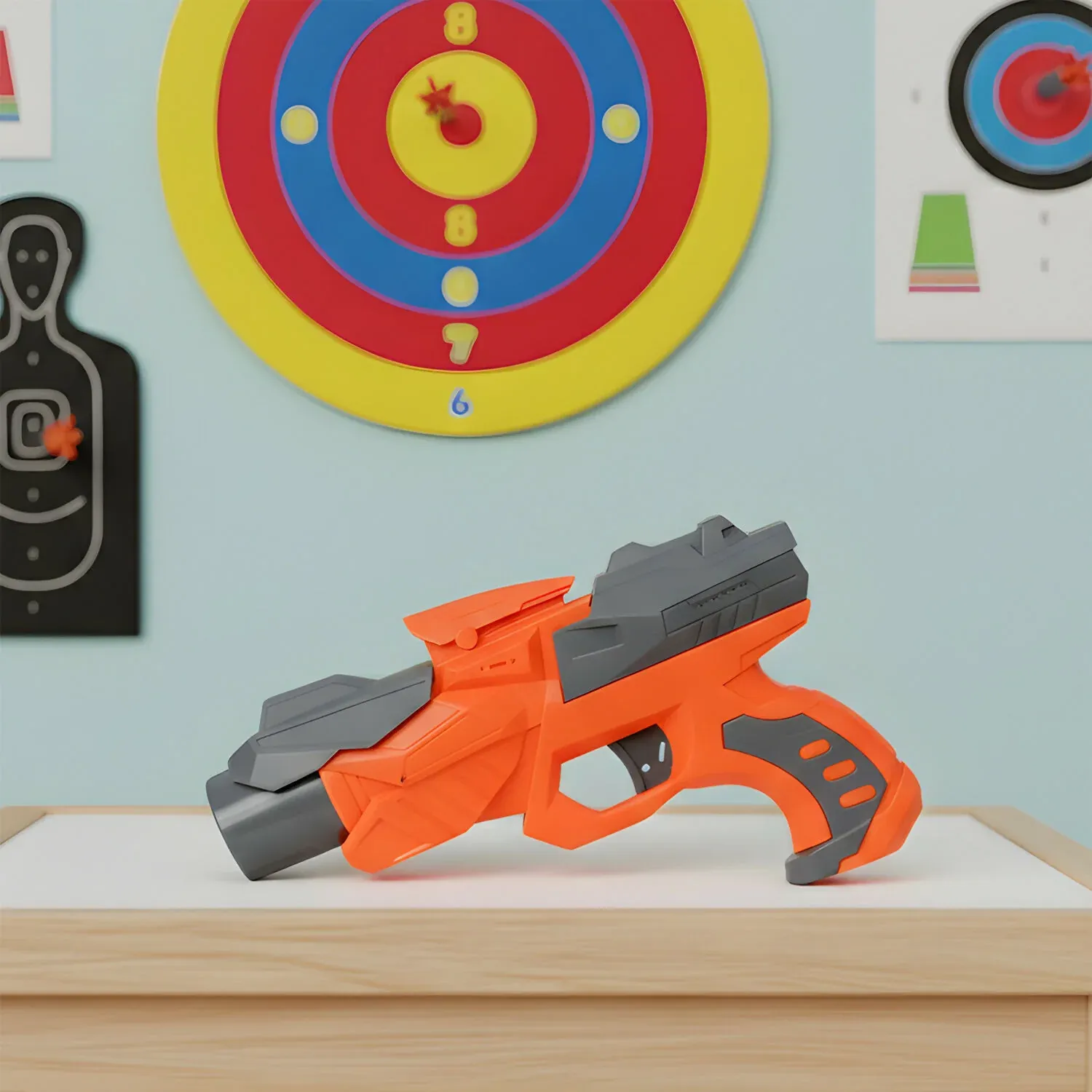 Premium Soft Bullet Toy Gun for Kids – Safe Foam Dart Blaster - Buy Online at Alikart