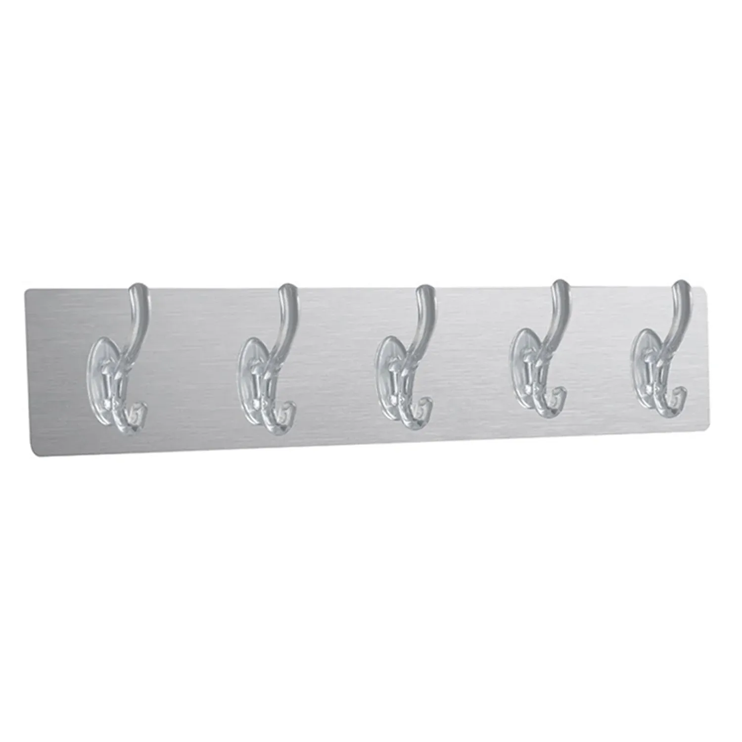 Adhesive Wall Hooks – Transparent & Heavy-Duty 5 Pc | GlimmerHome - Detailed Feature View 3