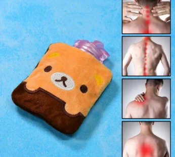 Panda Hot Water Bag – Small with Cover for Pain Relief | FitFuzion