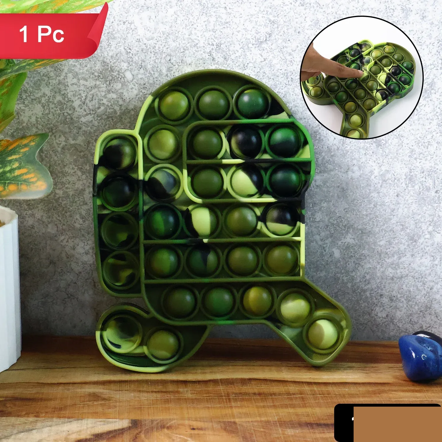 Silicone Pop It Fidget Toy – Durable Stress Relief Play - Detailed Feature View 1