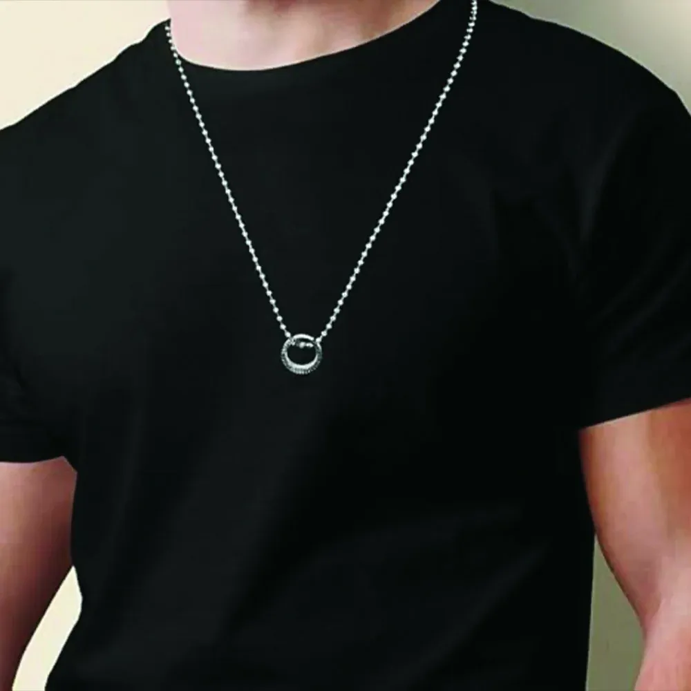 Premium Circle Pendant Necklace – Minimalist Round Design - Buy Online at Alikart
