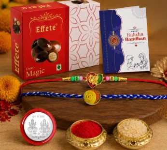 Rakhi with Chocolate for Brother (Set of 6) – Ganu Ji Food Design Raksha Gift Combo