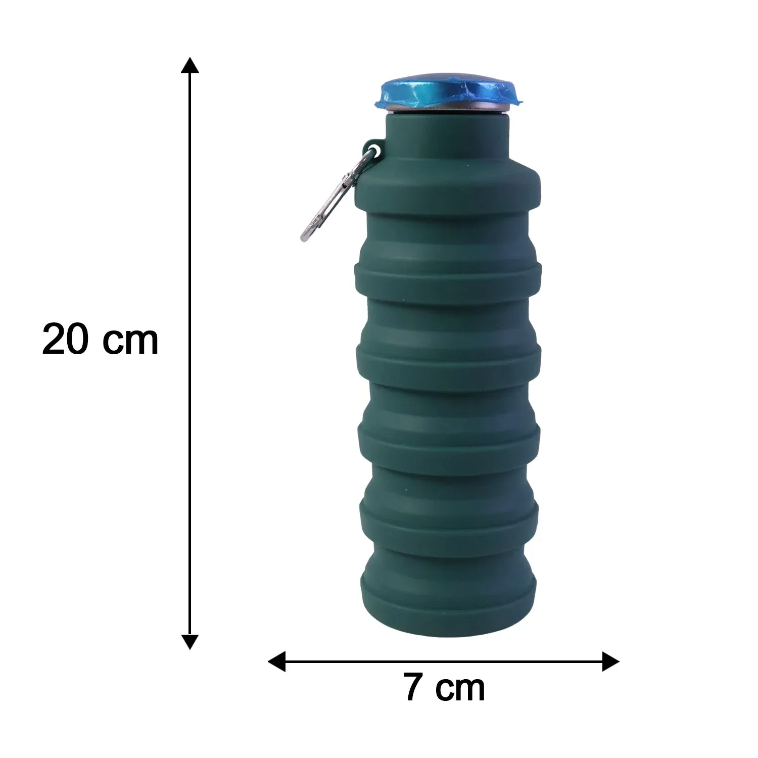 Silicone Foldable Water Bottle for Travel and Sports Hydration - Detailed Feature View 5