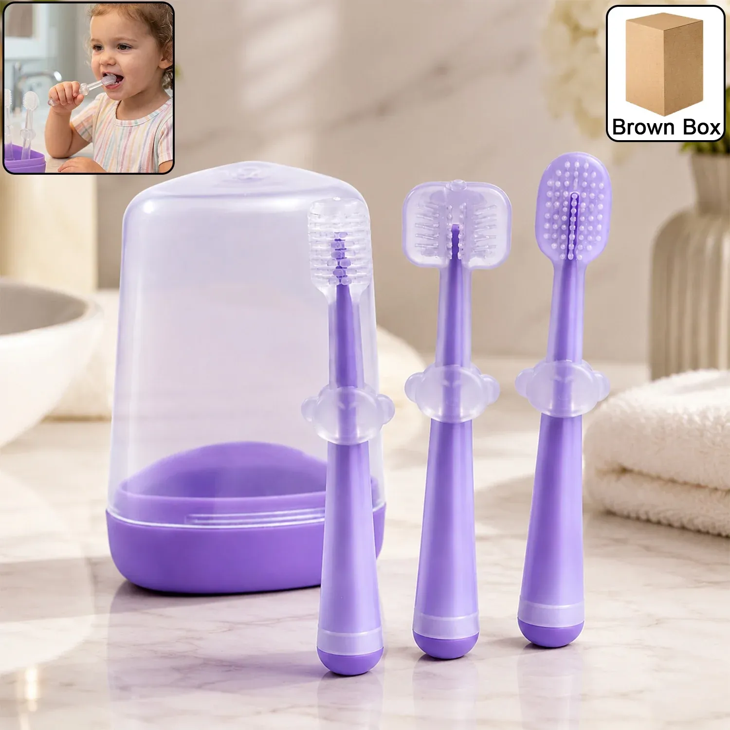 Premium Soft Baby Toothbrush Set – Gentle on Gums, Easy to Use for Toddlers - Buy Online at Alikart