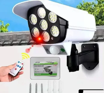 Solar Security Camera Light – Dummy Motion Sensor for Outdoor Safety | AutoSafeo