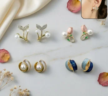 Korean Style Earrings Set – Versatile & Elegant Designs