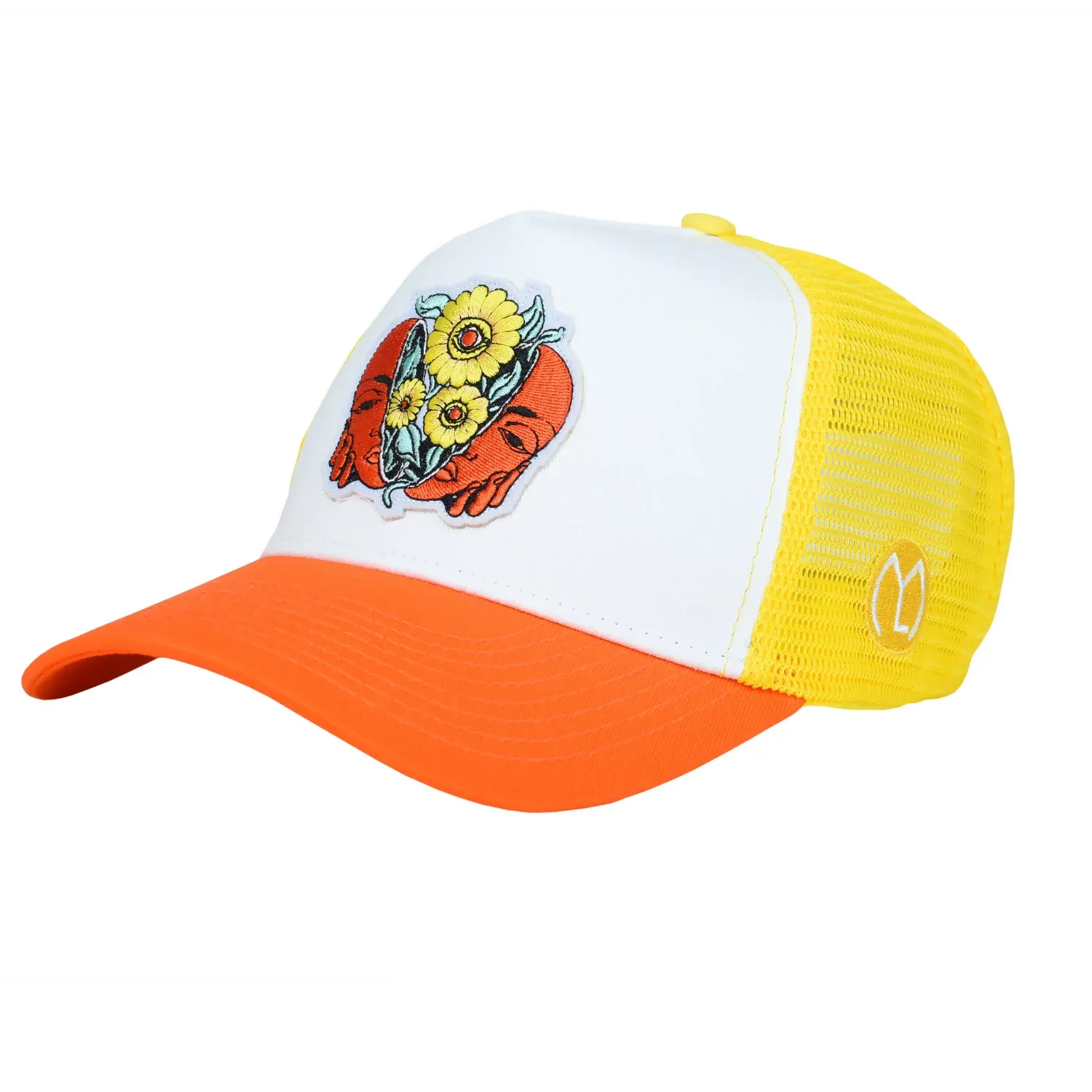 Trendy Adjustable Sunflower Embroidered Cap – Unisex Style - Detailed Feature View 2