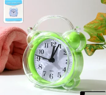 Quartz Analog Alarm Clock – Loud Alarm & Compact Design