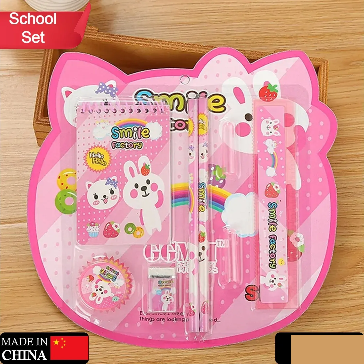 Kids Stationery Set – 8-in-1 School & Office Pack | VoltDesk - Detailed Feature View 1