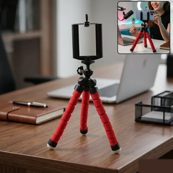 Mini Flexible Tripod – Portable Phone Stand & Content Creator Tool